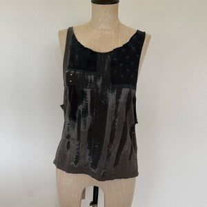 H&M Dragon Tattoo Trish Summerville Modified Shirt Now A Tank Top Size 8 Large